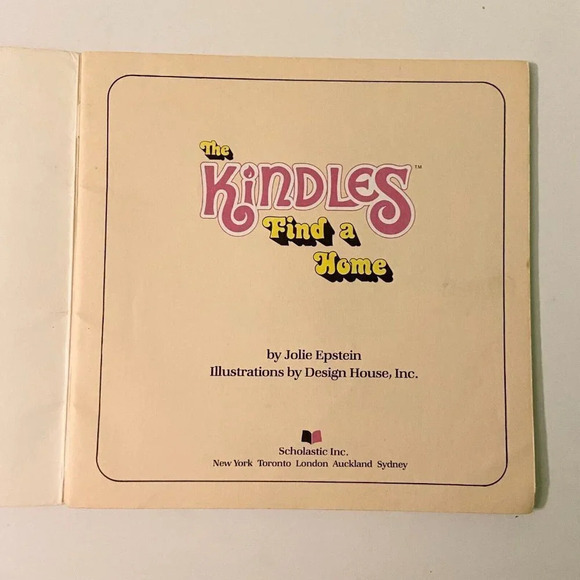 Vintage 1985 The Kindles Find A Home Scholastic Book by Jolie Epstein - Picture 7 of 15